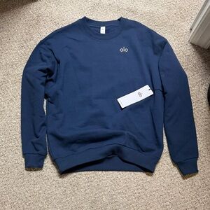 NWT Alo Accolade Navy Sweatshirt size xsmall
